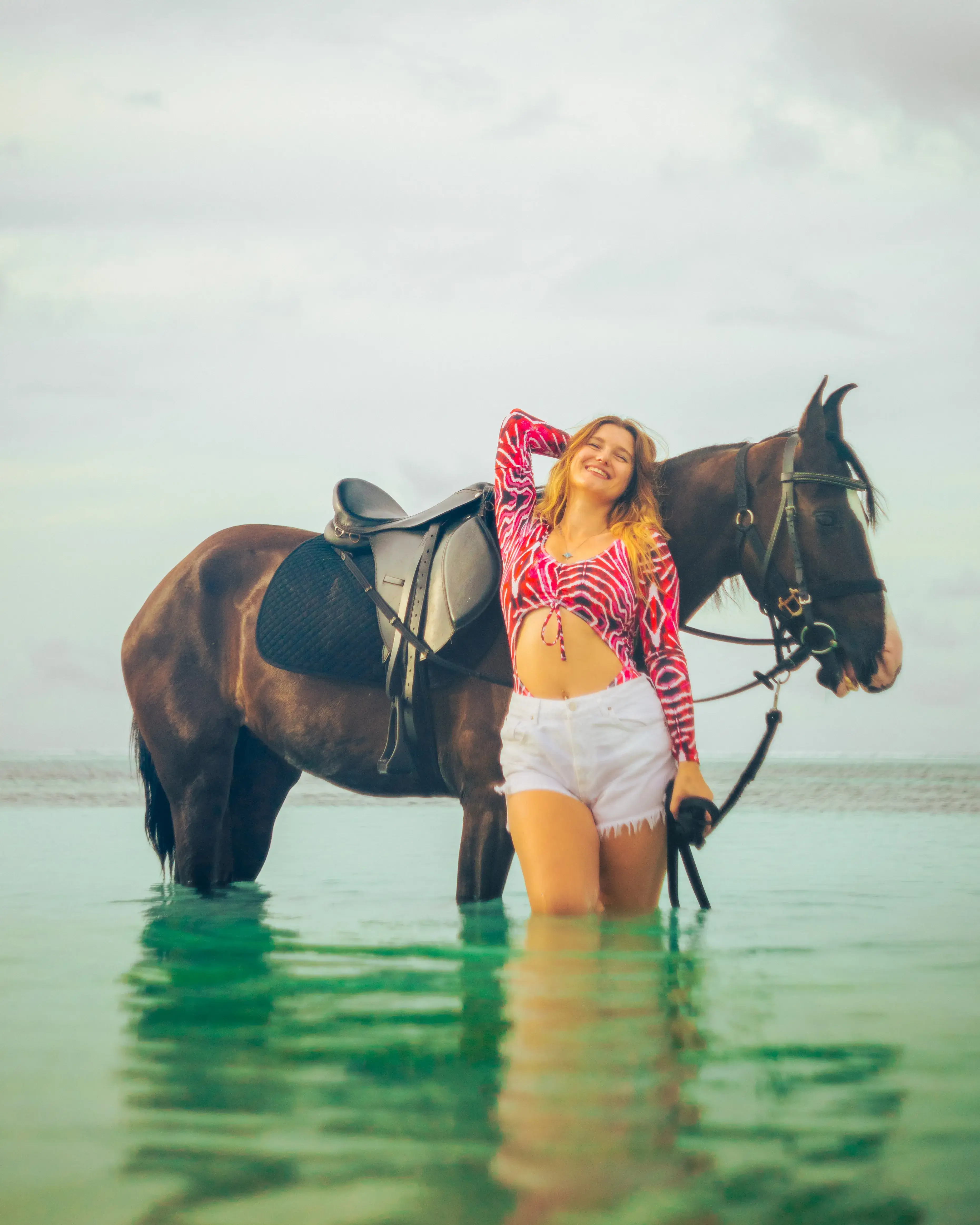 Видеосъемка с дроном на лошадях на Мальдивах gallery image 3