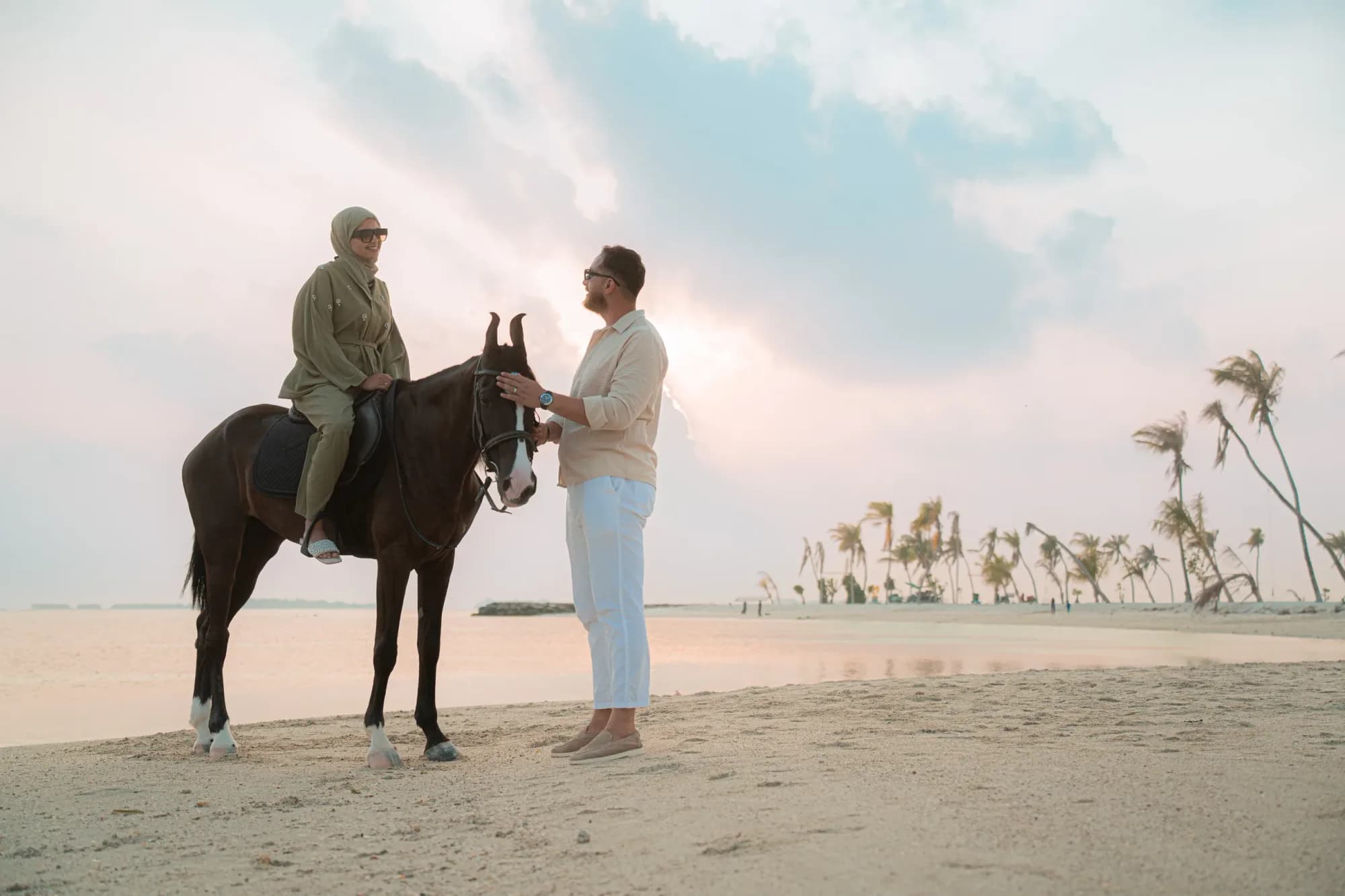 Romantic Horse Riding Maldives for Couples
